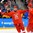 GANGNEUNG, SOUTH KOREA - FEBRUARY 25: Olympic Athletes from Russia's Vyacheslav Voinov #26 celebrates with Vladislav Gavrikov #4 after scoring a first period goal on Team Germany during gold medal round action at the PyeongChang 2018 Olympic Winter Games. (Photo by Matt Zambonin/HHOF-IIHF Images)

